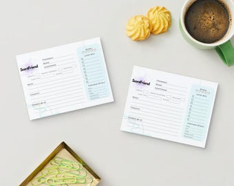 Printable Fragrance Journal | Scent Tracker Card 4x6 (Digital Download)