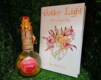 Color Changing Potion | Decorative Potion Bottle | Apothecary Bottle | Bookshelf Decor | Witchy Decor | Fantasy Books I Indie Author