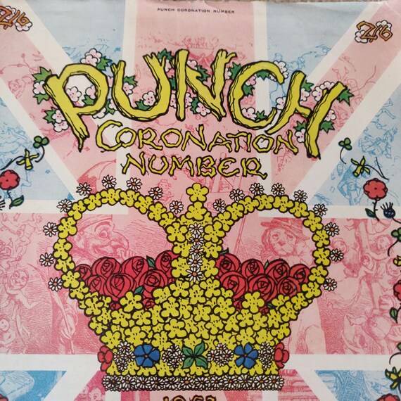 1953年ヴィンテージのパンチ・コロネーション限定版雑誌。非常に希少で