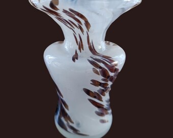 ヴィンテージ コレクタブル ムタルファ ガラス プリティ ポージー 花瓶