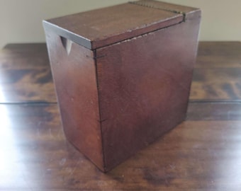 Antique mahogany tea caddy/ box
