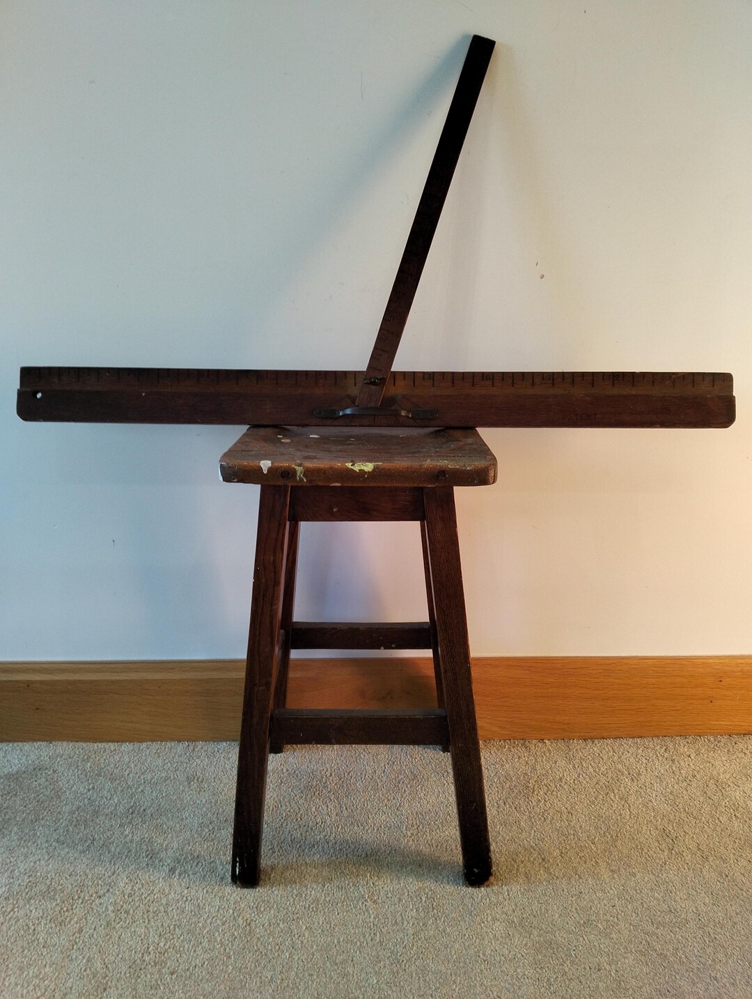 Early Ruler Like Tools Antique Early 20th Century Oak Architect Ruler or Builders Measure ...
