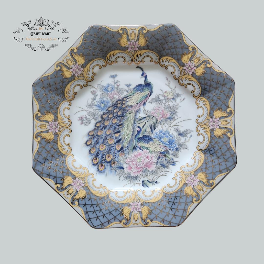 栄和謹製「金襴手」様式 大皿と器2点セット Eiwa kinsei - Etsy 日本