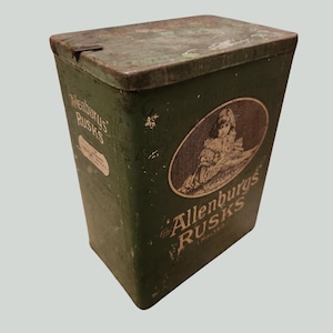 Vintage Allenburys Rusks (Malted) Tin by Allen & Hanburys, London