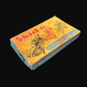 Vintage 'Skid-O' Speedway-kaartspel uit de jaren 50 - compleet met doos en onderdelen