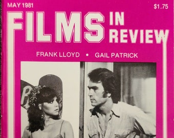 Vintage Films In Review Magazine May 1981 - Sally Field, Tommy Lee Jones, Frank Lloyd, Gail Patrick - Back Roads