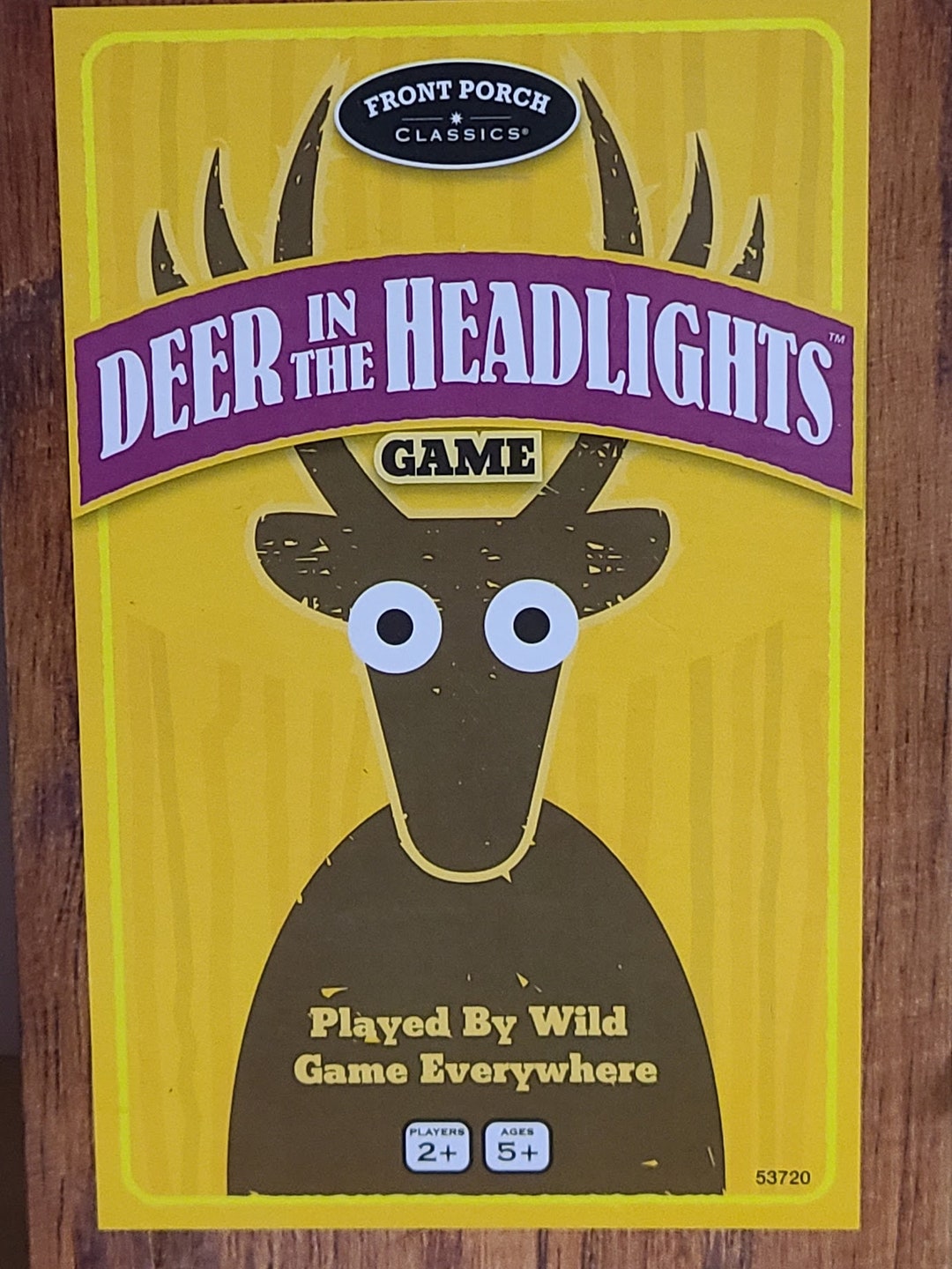 Deer in the Headlights Card Game With Dice Front Porch Etsy