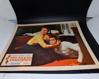 Cartel original de la película Colorado - John Derek-Viveca Lindfors - James Cagney - Ernest Borgnine 1961