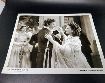 Vintage The Loves of Edgar Allen Poe Movie still - Linda Darnell - John Sheppard -NTA TV