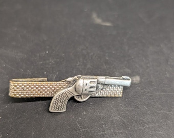 Vintage Colt 45 Tie Clip - Gun Tie Clip - Gun Metal Color