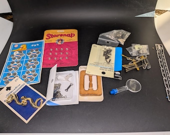 Sewing Lot - Snaps - Gauge - Hooks - S Button Hook - Buckle Loop - Some Vintage - Starsnap - Streamline- La Mode
