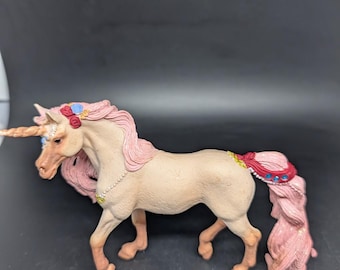 Schleich Bayala DECORATED PINK UNICORN Mare Fairy Fantasy Figure Animal 0-73527