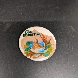 The Land Before Time Button -  Littlefoot