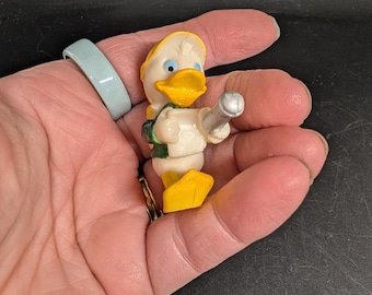 Vintage Disney Cousin Louie  Luey Figurine  Carrying Flashlight