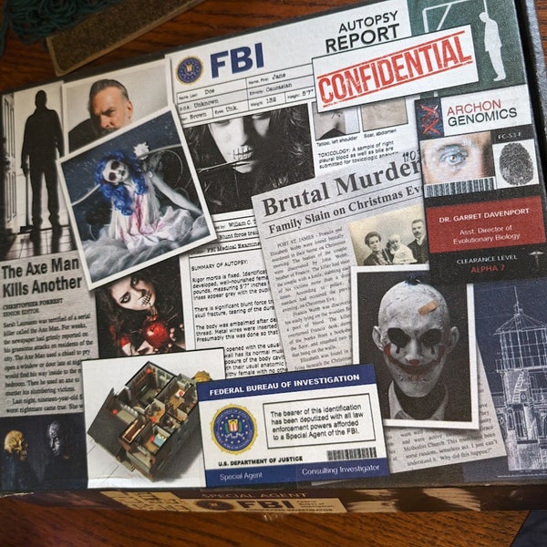 Mystery Experience box FBI Confidential - Mystery Solve box - Crime - Strategy Game