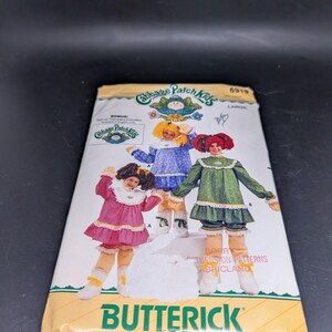 6919 Butterick Cabbage Patch Kids Kostümmuster und Bügelbild - Größe L