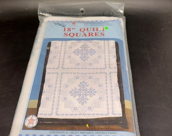 JDNA Item 732 Pattern #366 XX Americana 18" Quilt Squares Cross Stitch Pattern 2006