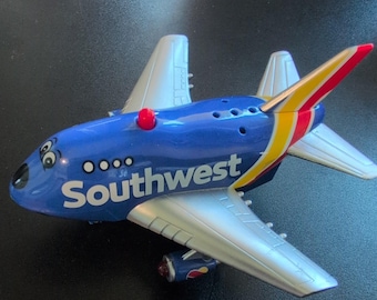 Southwest Airlines Jet Pull Back Action Toy Airplane with Lights & Sound