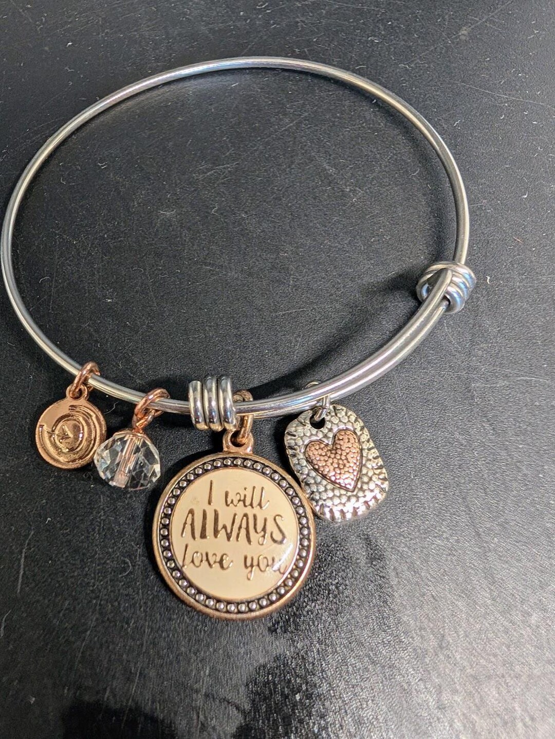 Footnotes Mother & Daughter Round Stainless Steel Bracelet - I Will ...
