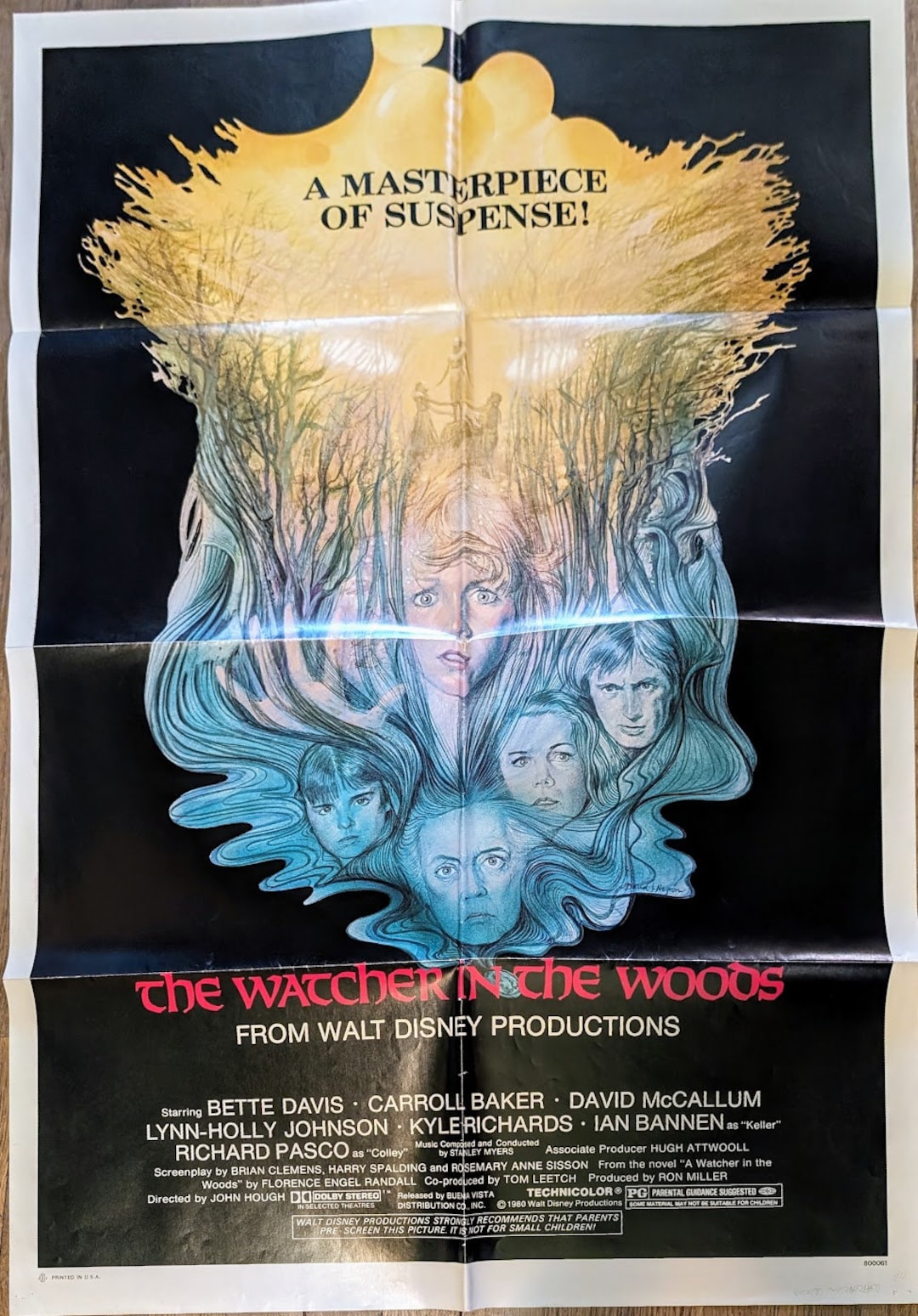 The Watcher in the Woods (1980) Original Movie Poster 27x41 Bette Davis