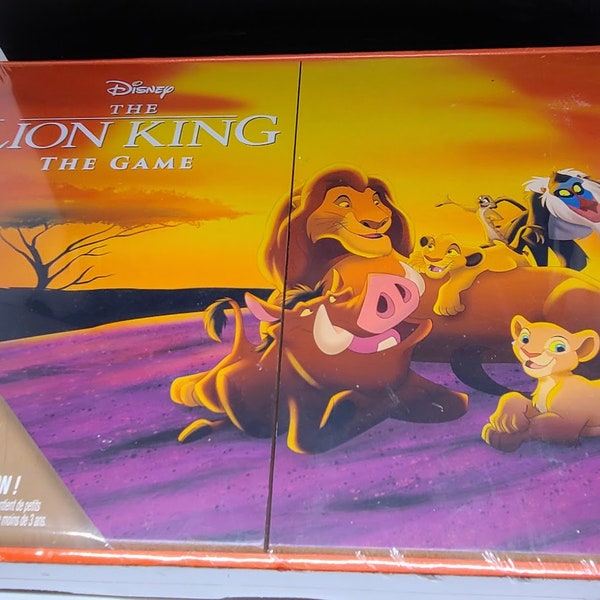 Vintage Disney Lion King Board Game - Real Wood - Never Opened - Age 6 and up