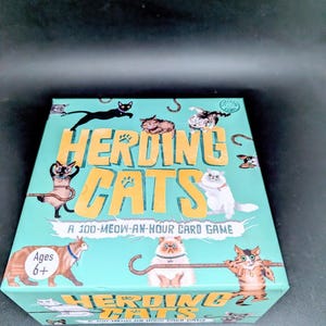 Jeu de cartes Herding Cats de Clarendon Games - 4 à 12 joueurs - 20 minutes de jeu - 6 ans et plus - Jamais utilisé