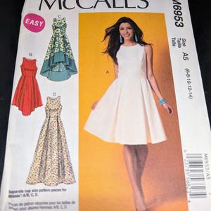 McCall&#39;s M6953 Size A5 Easy Misses Dress with Princess seams 4 options - Long and short