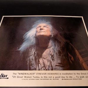 Original 1981 Color Photo Windwalker Movie - Trevor Howard Movie Photo