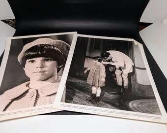 Set of 2 Little Miss Marker Movie Photo - Walter Matthau - Sara Stimson 1980