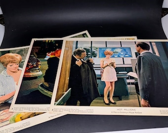 Set of 3 Original Hot Millions Photos - Maggie Smith - Peter Ustinov