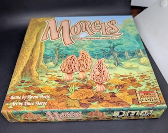 2012 Morels Strategic Foraging and Feasting For Two Game - Two Lantern Games - Mushroom Game - 2 player game - 10 and up game - 30 minute