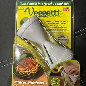 Vegetti Spiral Vegetable Slicer Cutter Makes Veggie Pasta New As Seen On TV