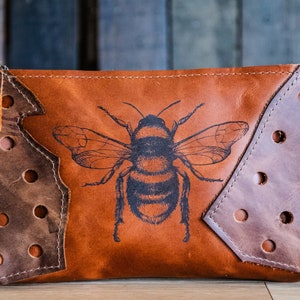 The BEE bag! | Modified Honeycomb | Unlined | Bourbon