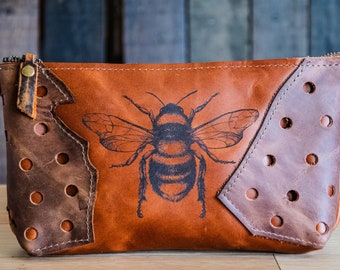 The BEE bag! | Modified Honeycomb | Unlined | Bourbon