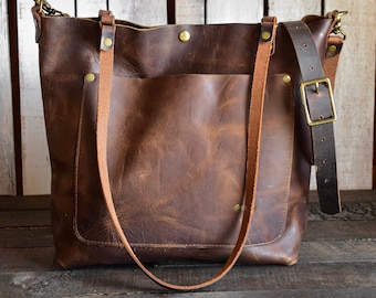 brown purses leather