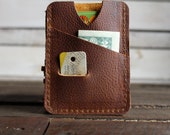 Leather Card Wallet Front Pocket Wallet Card Holder
