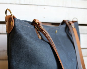 Waxed Canvas Tote | Large Canvas Tote Bag | XL | Made in USA | The Big Original Minimalist Tote