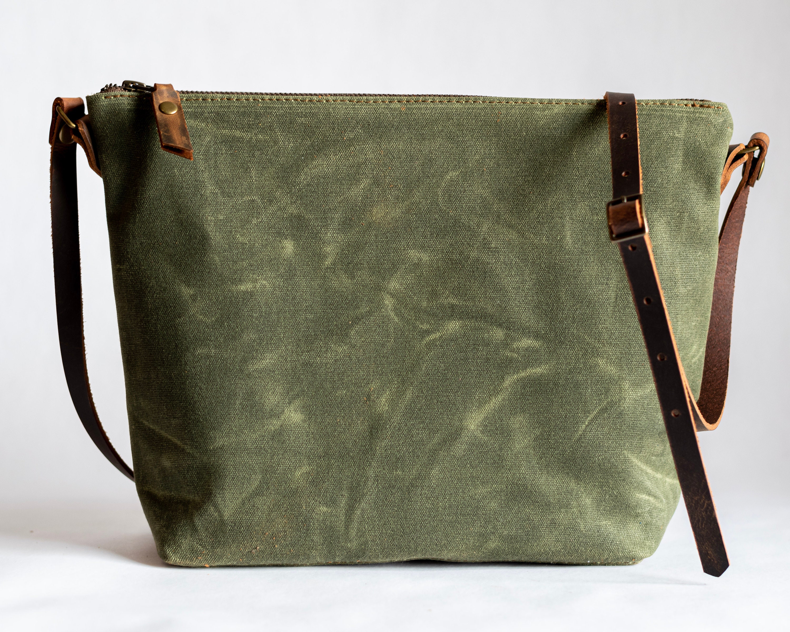 Waxed Canvas Convertible Backpack Tote Bag Crossbody Bag Etsy Canada