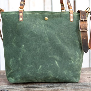 Waxed Canvas Bag Tote Bag Crossbody Bag Large Made in - Etsy