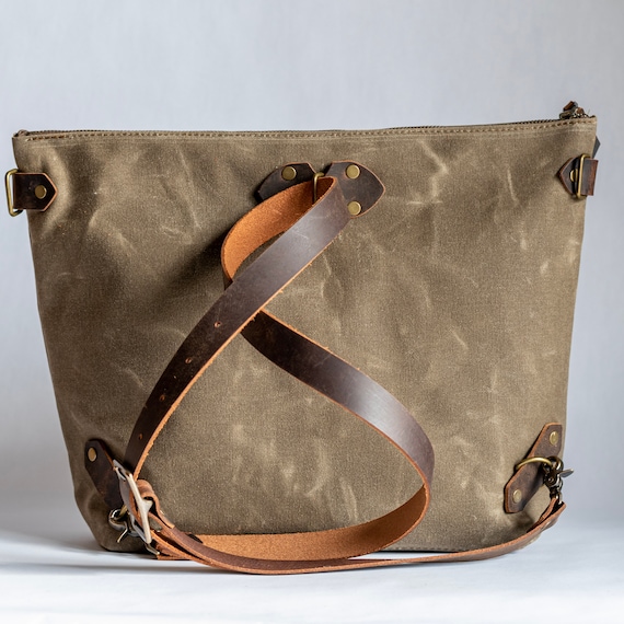 Waxed Canvas Messenger Bag Crossbody Bag Minimalist Bag by -  Sweden