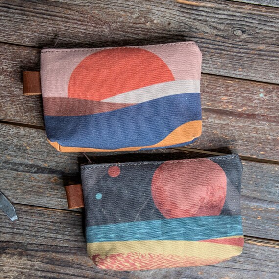 スターダスト | ハンドプリント ミディアム キャンバス ポーチ