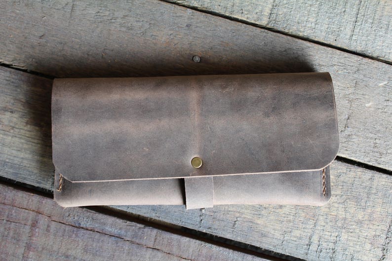 Leather Wallet Minimalist Wallet Travel Wallet