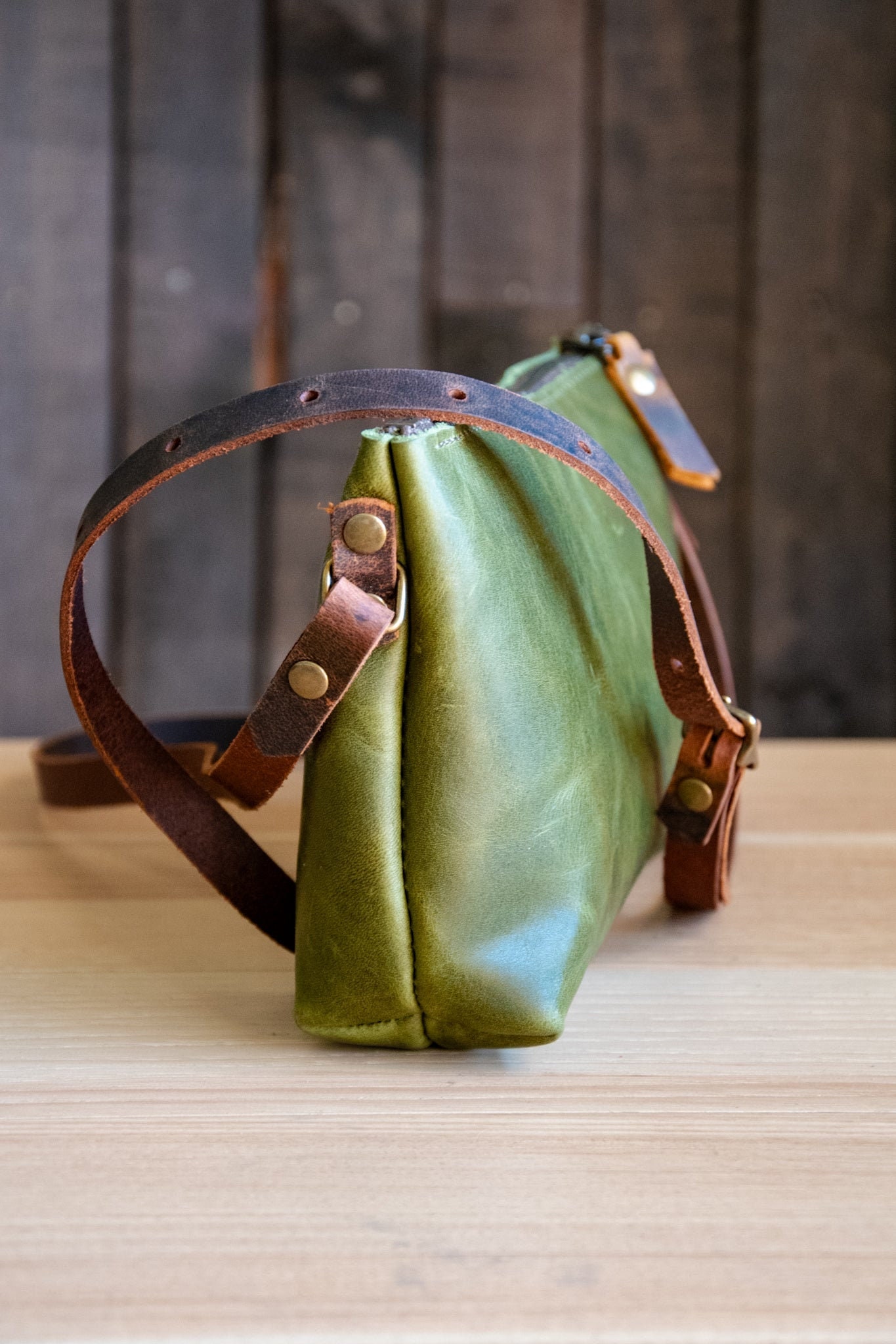 Baagh- Moss Green Hand-painted Mini Handbag/ Sling – New Leaf