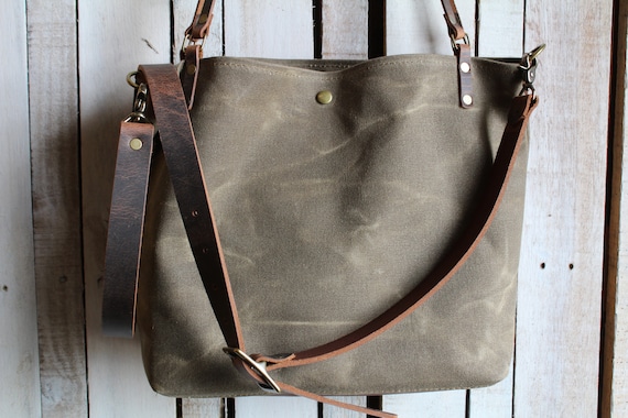 canvas crossbody tote