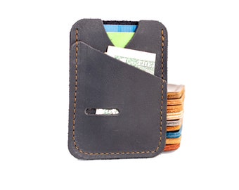 Made in USA | Leather Card Wallet | Card Holder | Slim Wallet | Every Day Carry