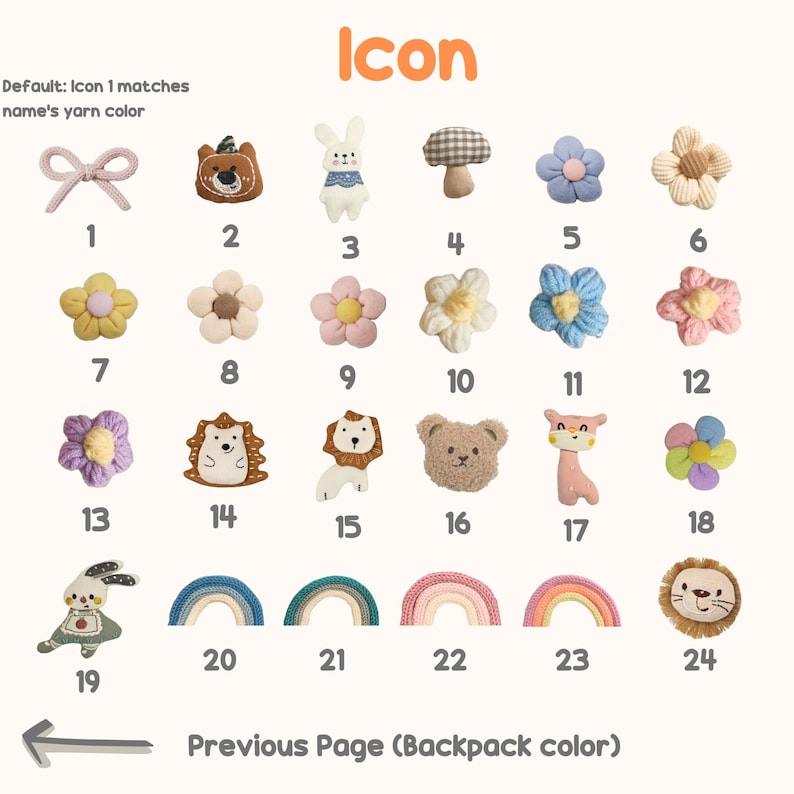 Custom Kids Backpack With Name | Corduroy for Kids | 8 Colors | Option Icons | 11" x 15" image 6