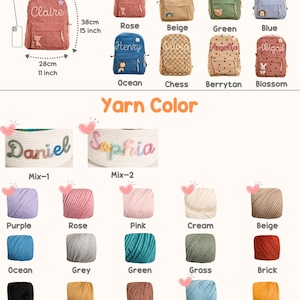 Custom Kids Backpack With Name | Corduroy for Kids | 8 Colors | Option Icons | 11" x 15" image 5
