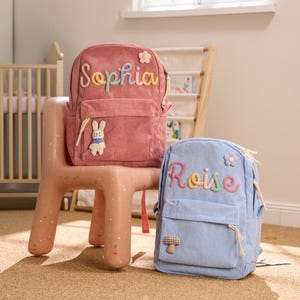 Sac à dos enfant personnalisé avec nom | Sac d'école | Cartable pour tout-petits | Cartable pour enfants | Sac à dos pour enfants | Sac à dos pour enfants