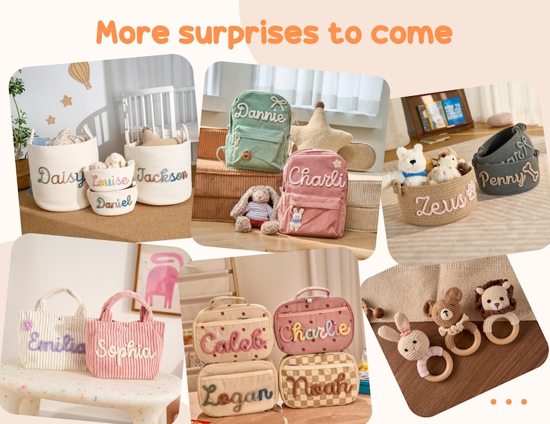 Custom Kids Backpack With Name | Corduroy for Kids | 8 Colors | Option Icons | 11" x 15" image 8