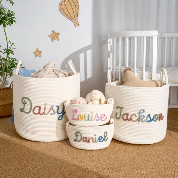Custom Handmade Basket | Cotton rope weaving | Storage Basket | XS-XL | Option Icons